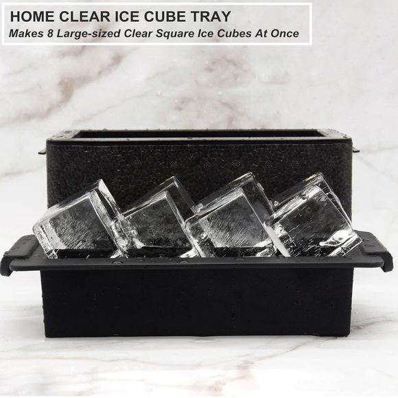 Bangp Clear Ice Cube Maker, Transparent Ice Cube Mold with Reusable Storage Bag - Picture 6 of 12